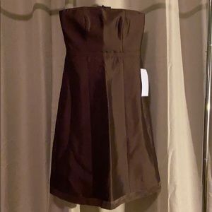 J Crew brown strapless dress Brand new with tags